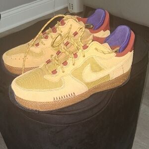 Nike Vibrant Yellow and Purple Sneakers